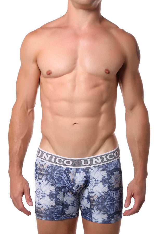 Unico Blue/Multi Printed Namaste Boxer Brief