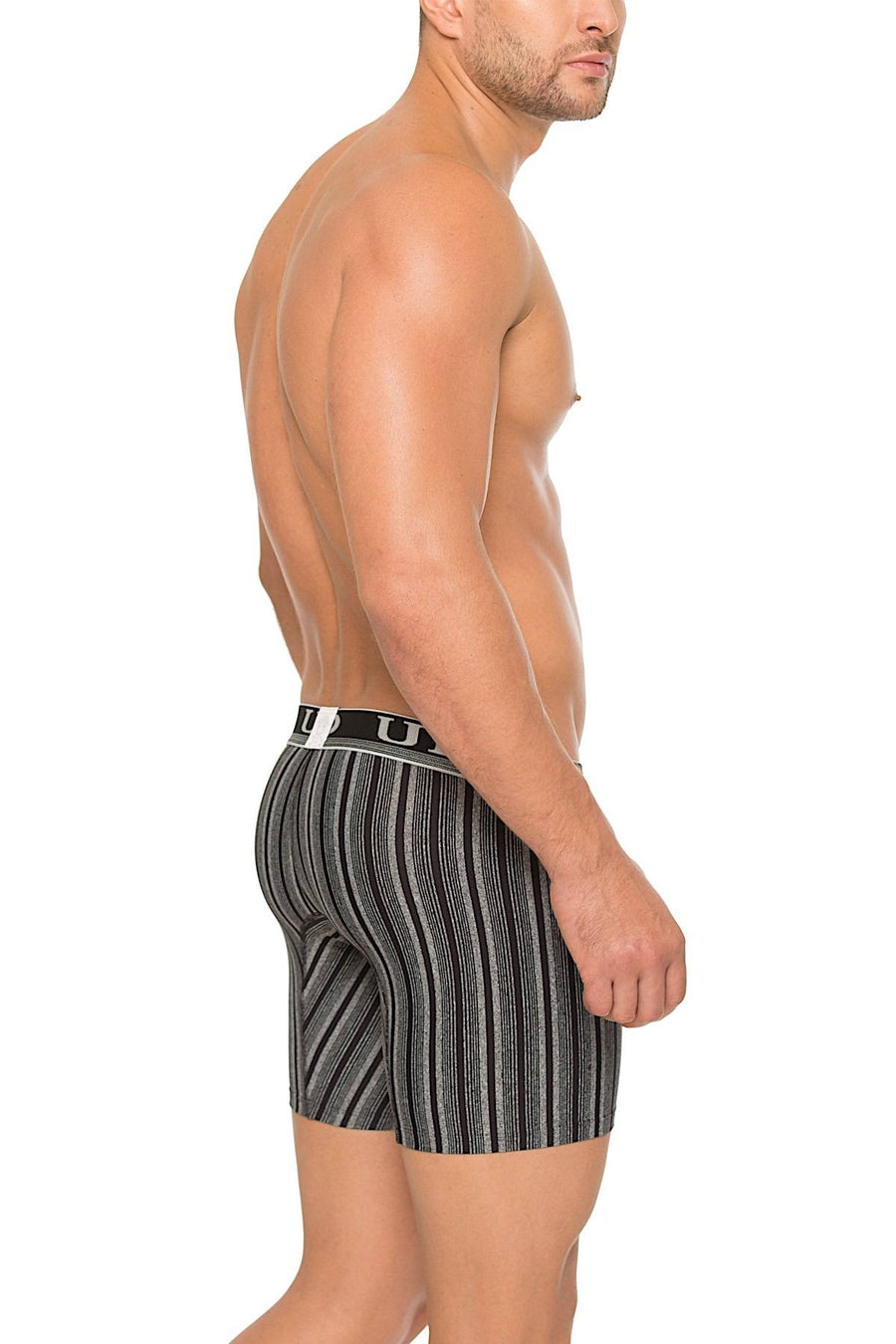 Unico Gray/Black Polo Boxer Brief
