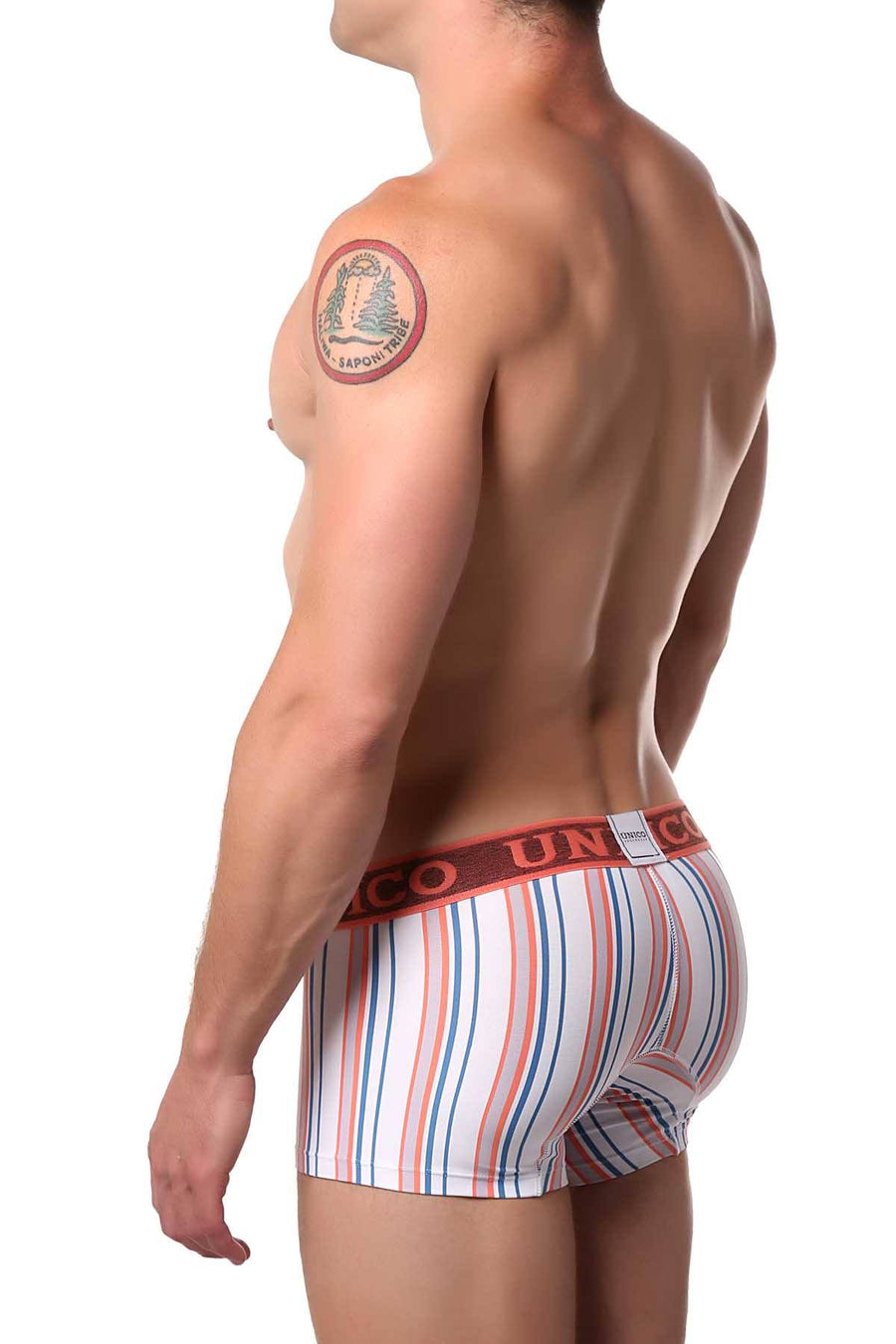 Unico Peach/Blue/Multi Striped Jivana Trunk