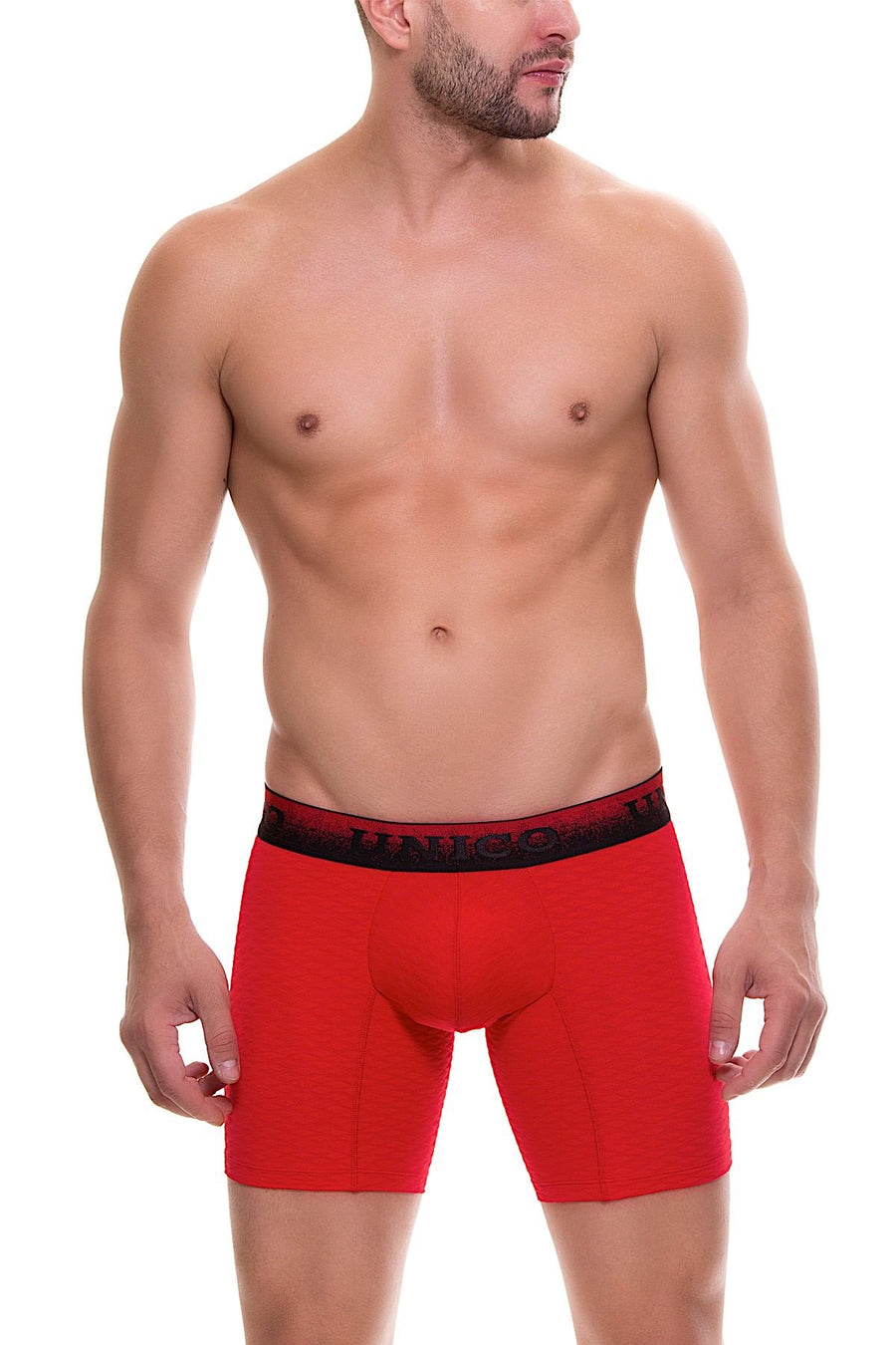 Unico Red/Black Spark Boxer Brief