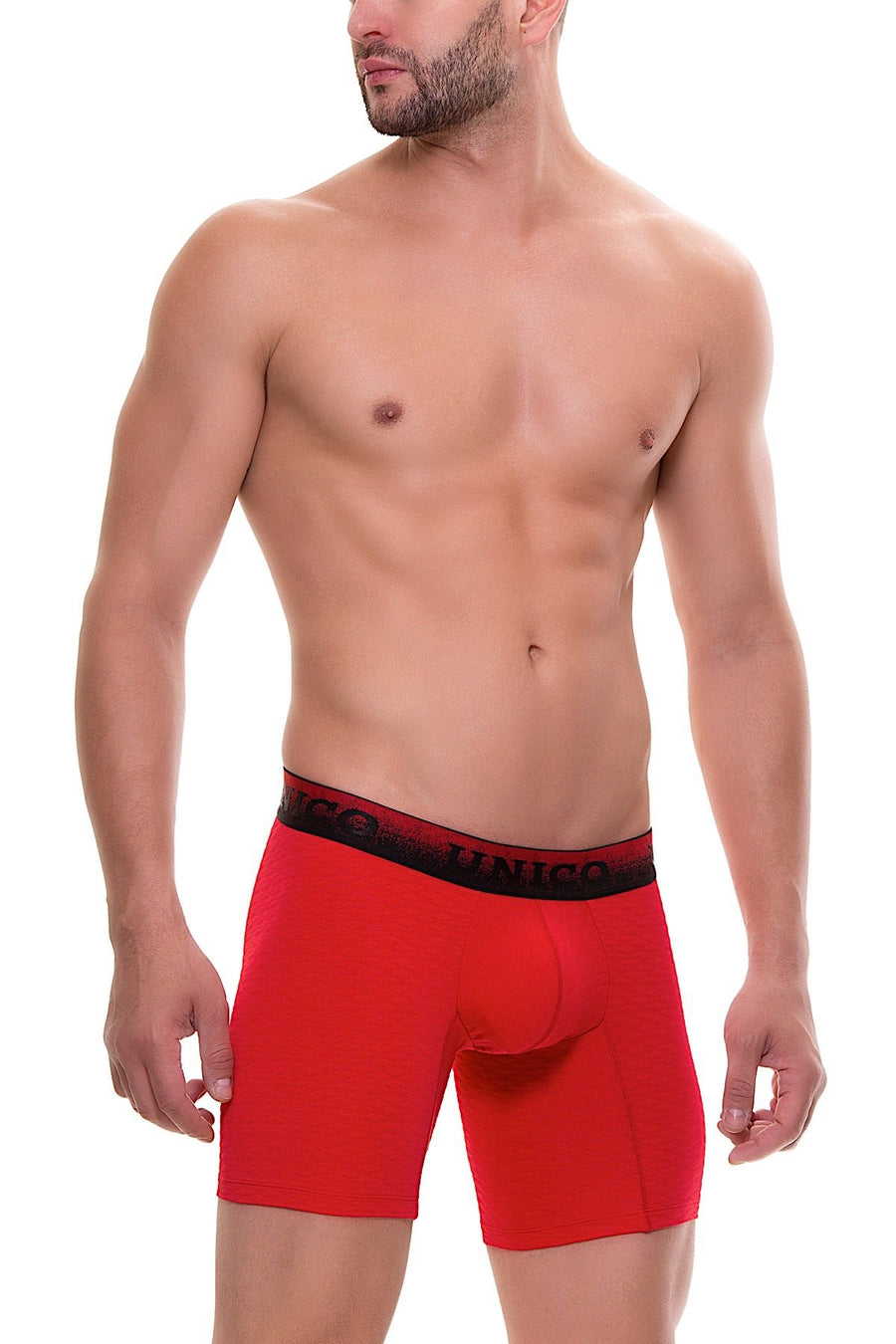 Unico Red/Black Spark Boxer Brief
