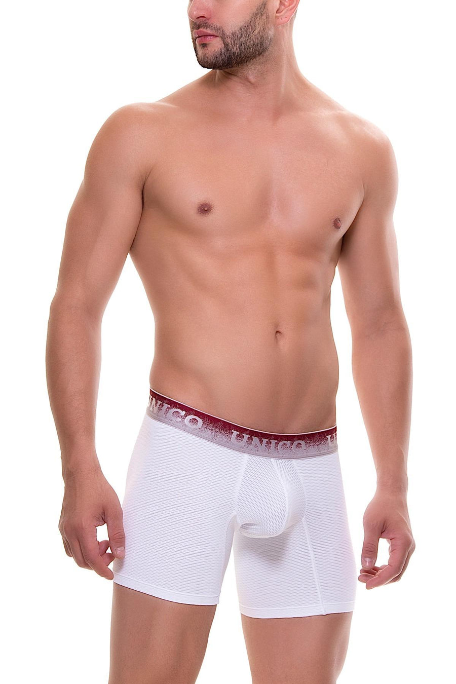 Unico White/Brick-Red Holidays Boxer Brief