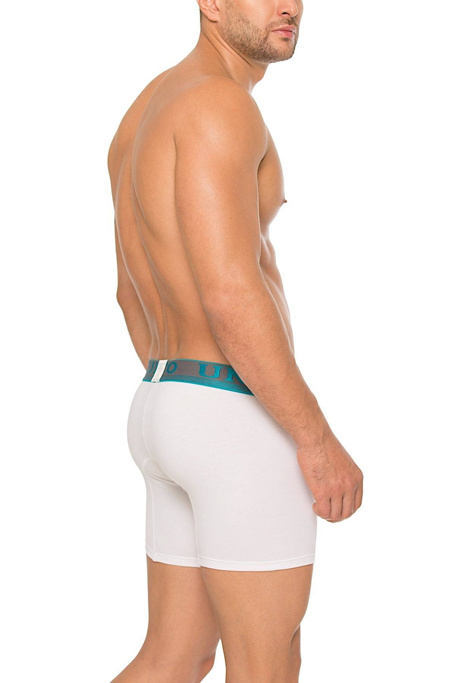Unico White/Grey/Teal United Boxer Brief