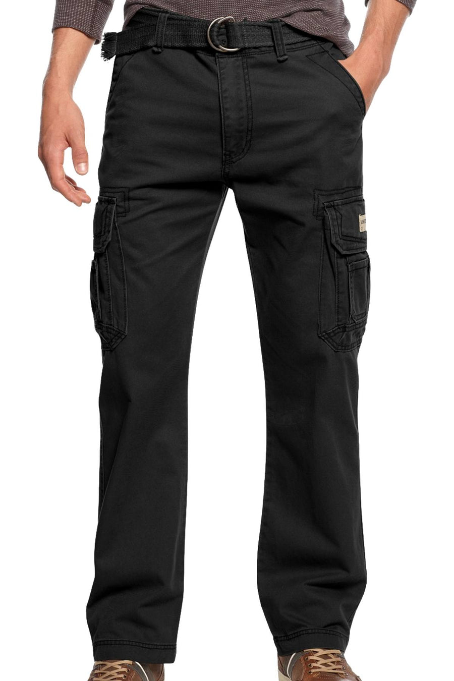 Unionbay Black Survivor Belted Cargo Pant
