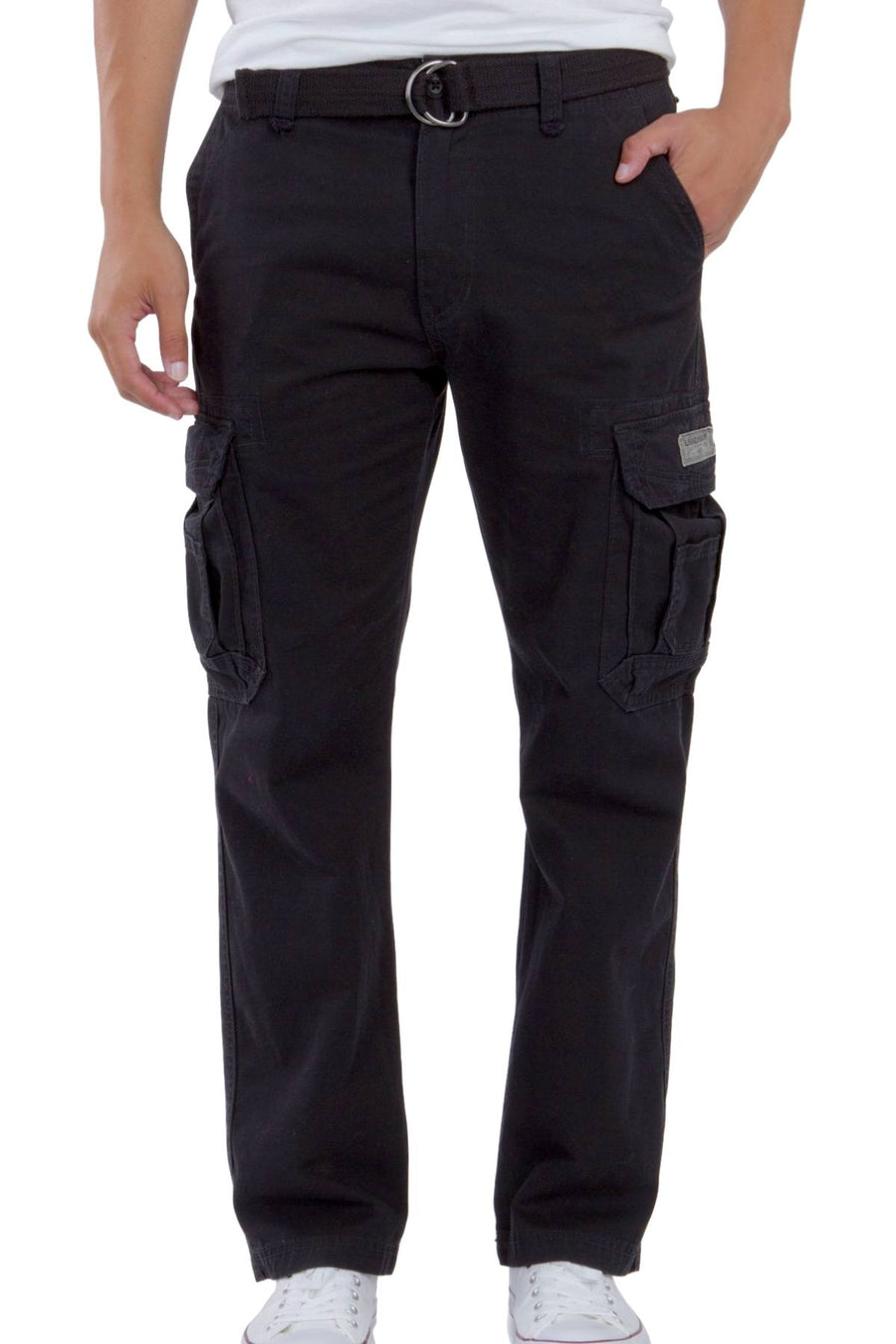 Unionbay Black Survivor Belted Cargo Pant