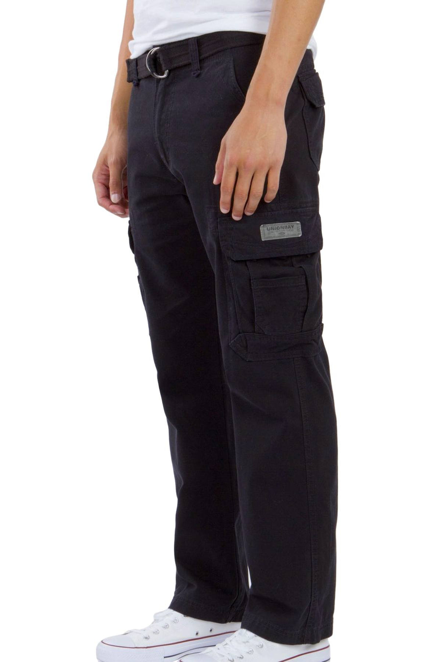 Unionbay Black Survivor Belted Cargo Pant
