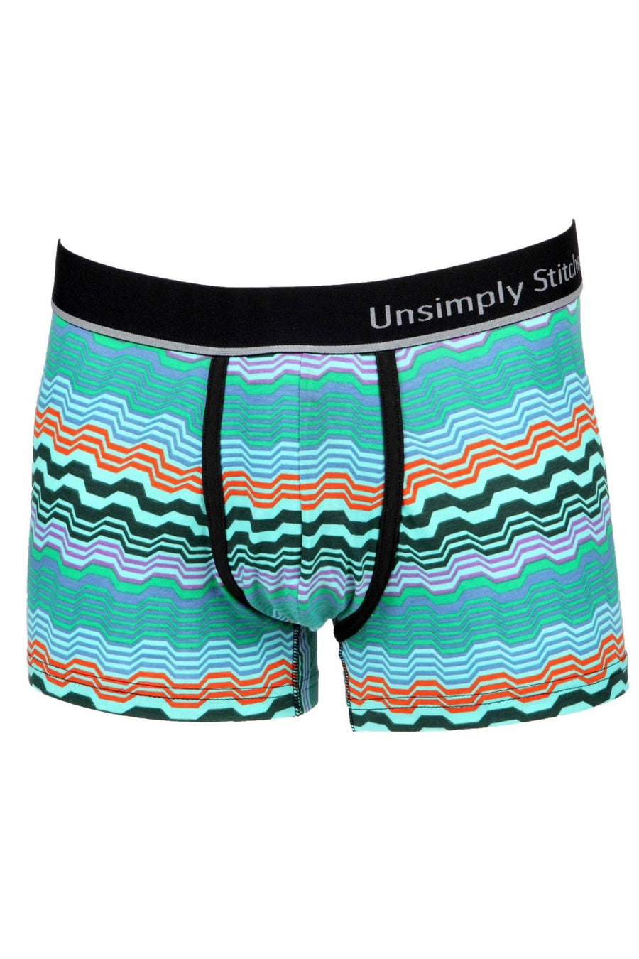 Unsimply Stitched Aqua/Green Geo-Swell Trunk