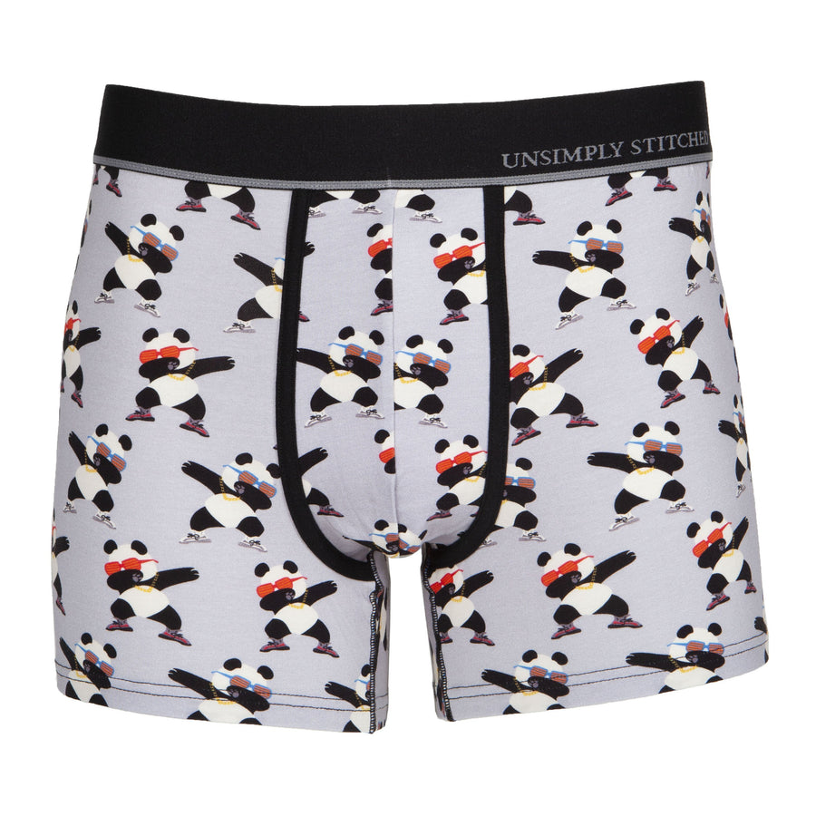 Unsimply Stitched Grey Dabbing Panda Trunk