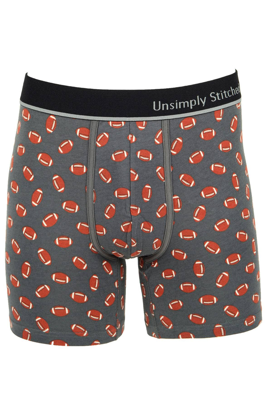 Unsimply Stitched Grey Football Boxer Brief