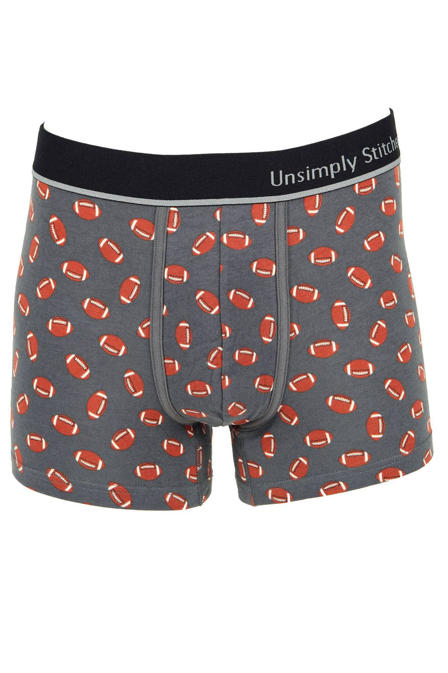Unsimply Stitched Grey Football Trunk