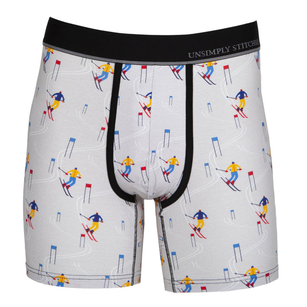 Unsimply Stitched Grey Skiing Boxer Brief
