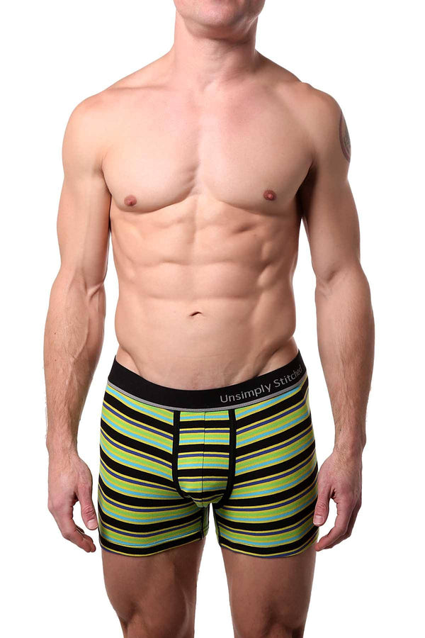 Unsimply Stitched Lime/Black Sunset-Stripe Trunk