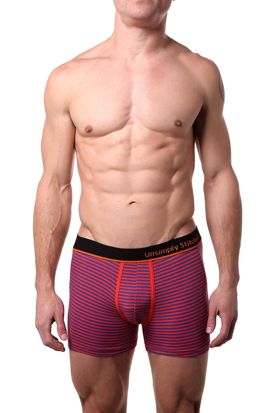 Unsimply Stitched Orange/Blue Sailor-Stripe Trunk