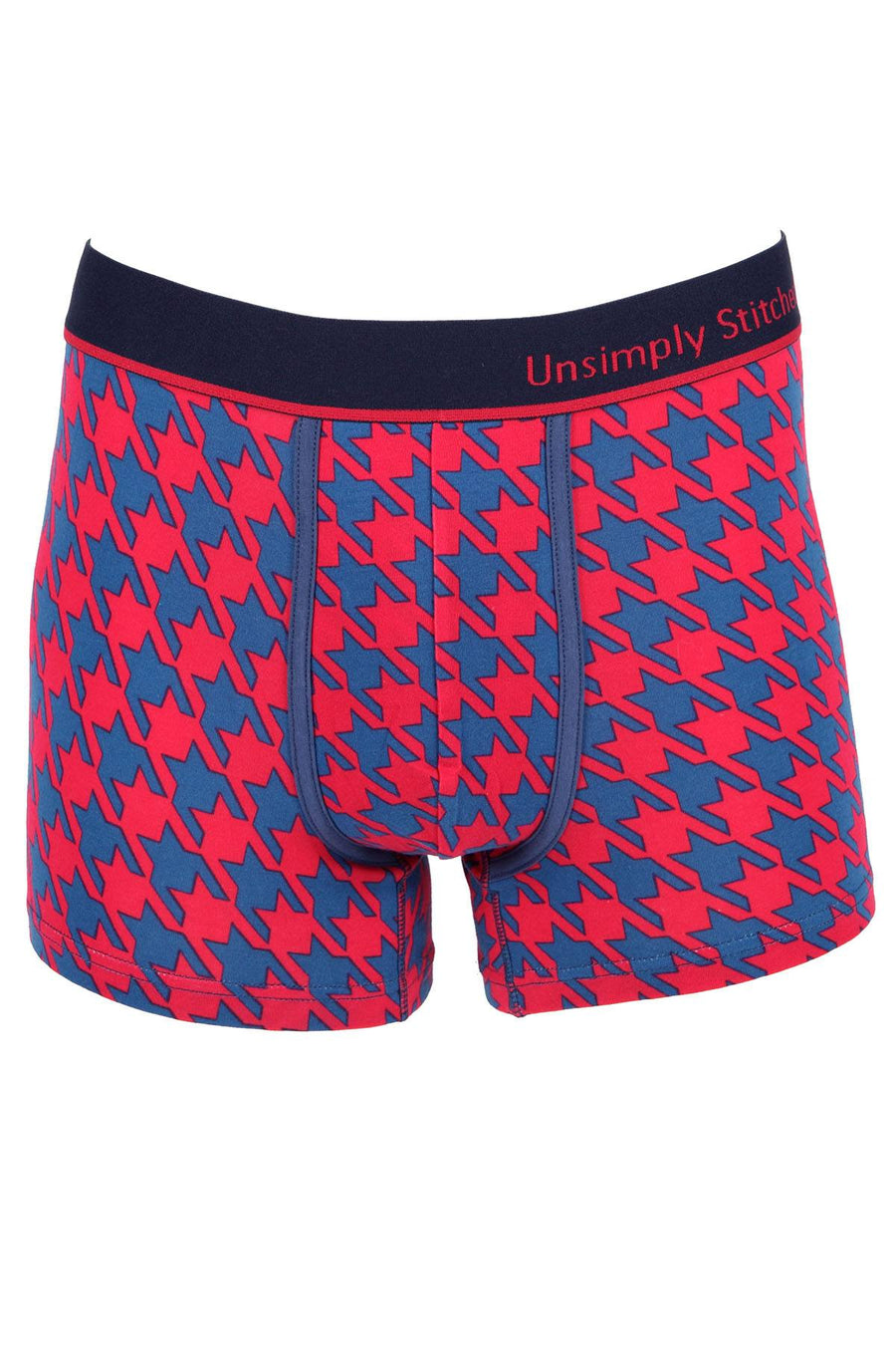 Unsimply Stitched Red Herringbone Trunk