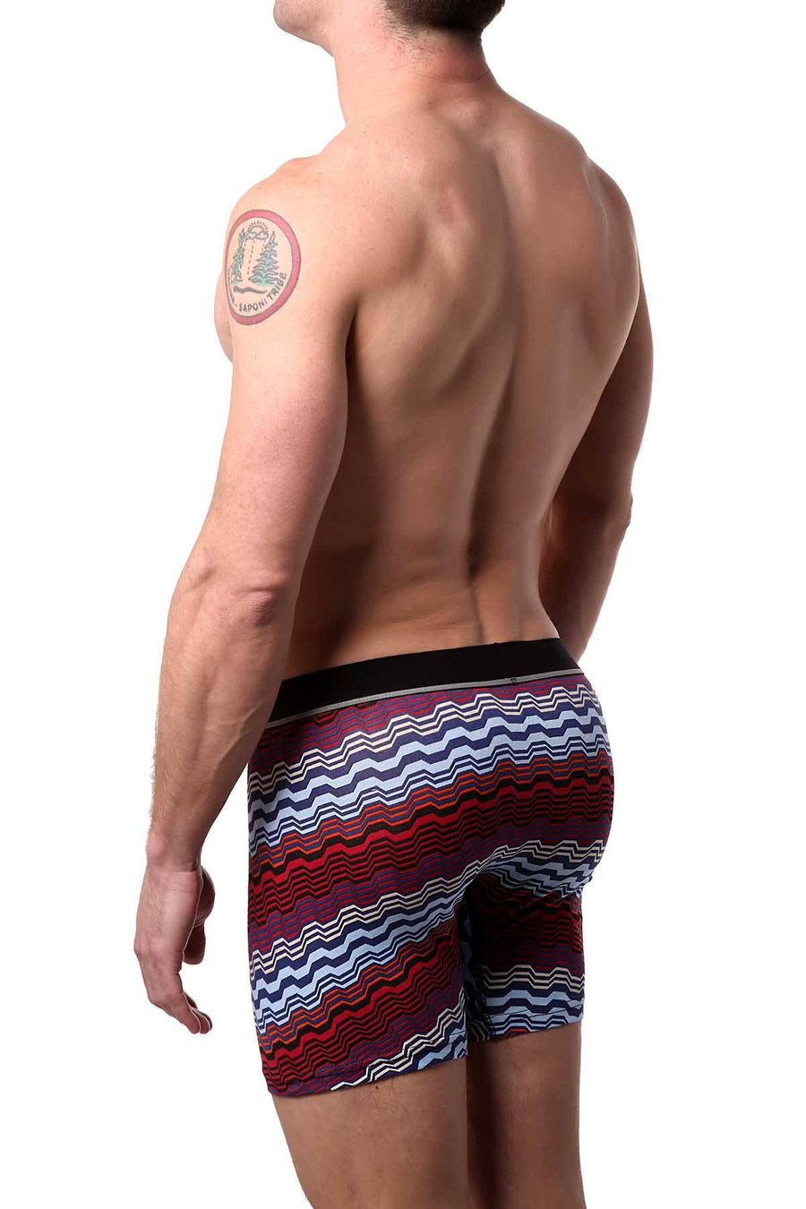 Unsimply Stitched Red/Wht/Denim Geo-Swell Boxer Brief