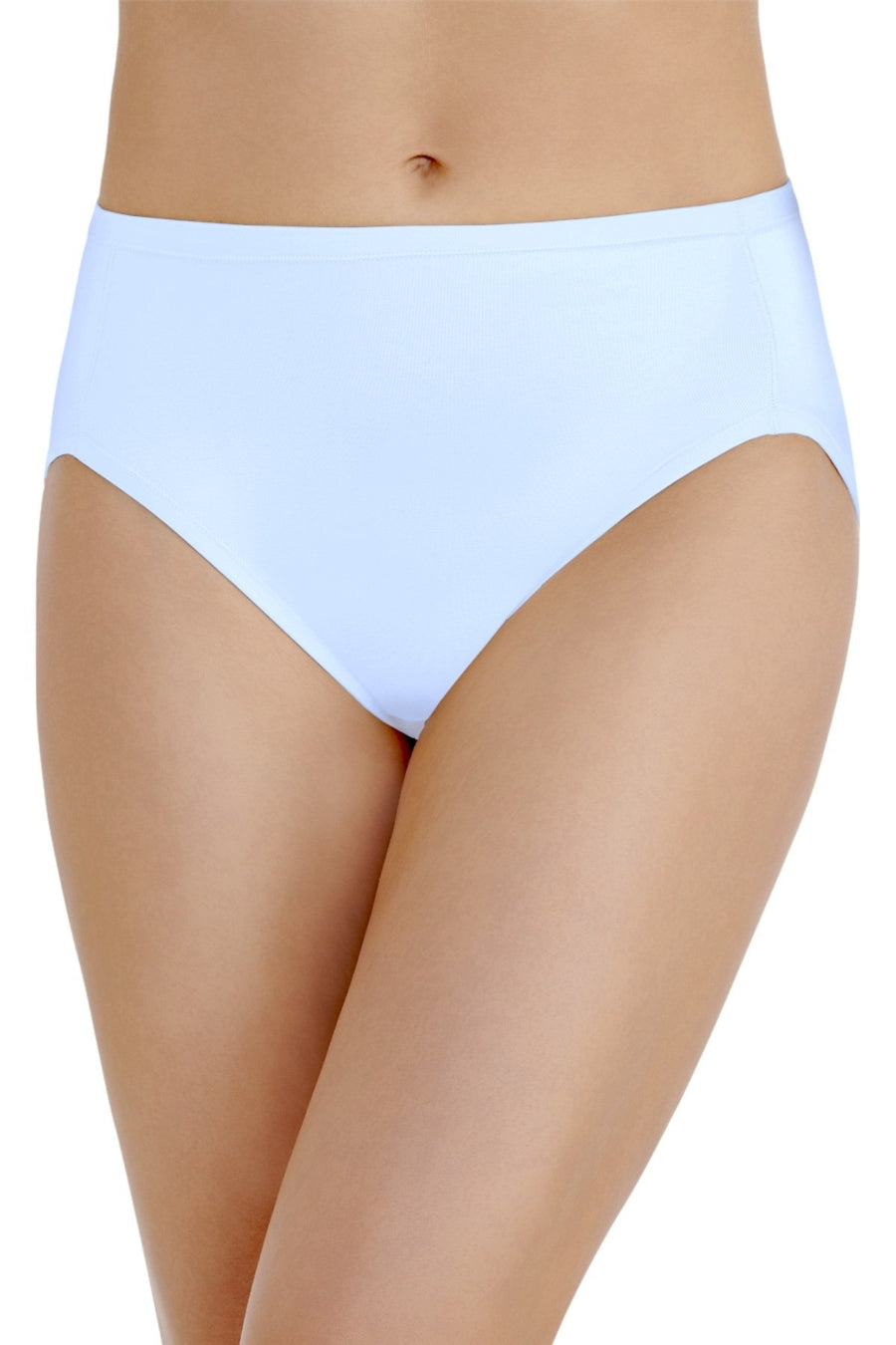 Vanity Fair Frost-Blue Body-Caress High-Cut Panty