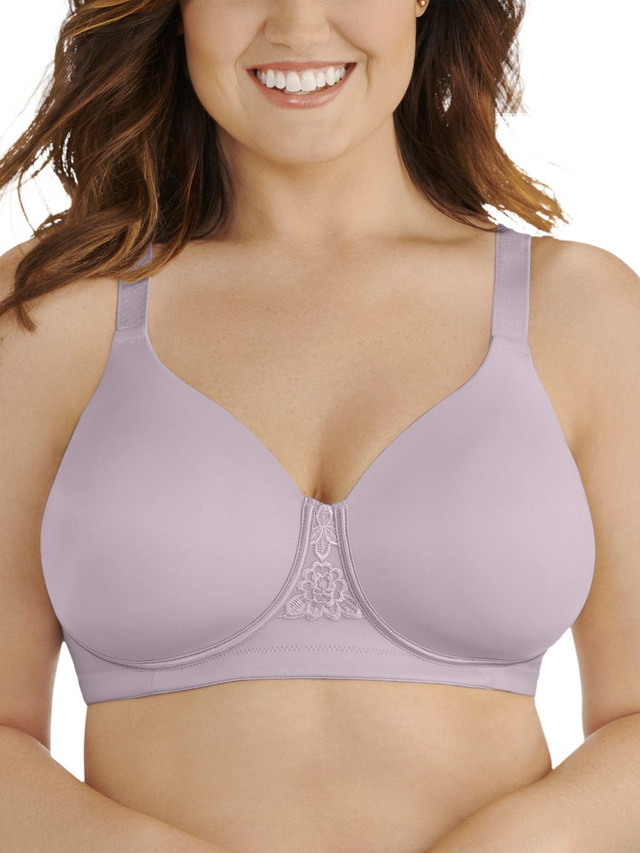 Vanity Fair Full Figure Beauty Back Smoother Wireless Bra 71380 Earthy Grey
