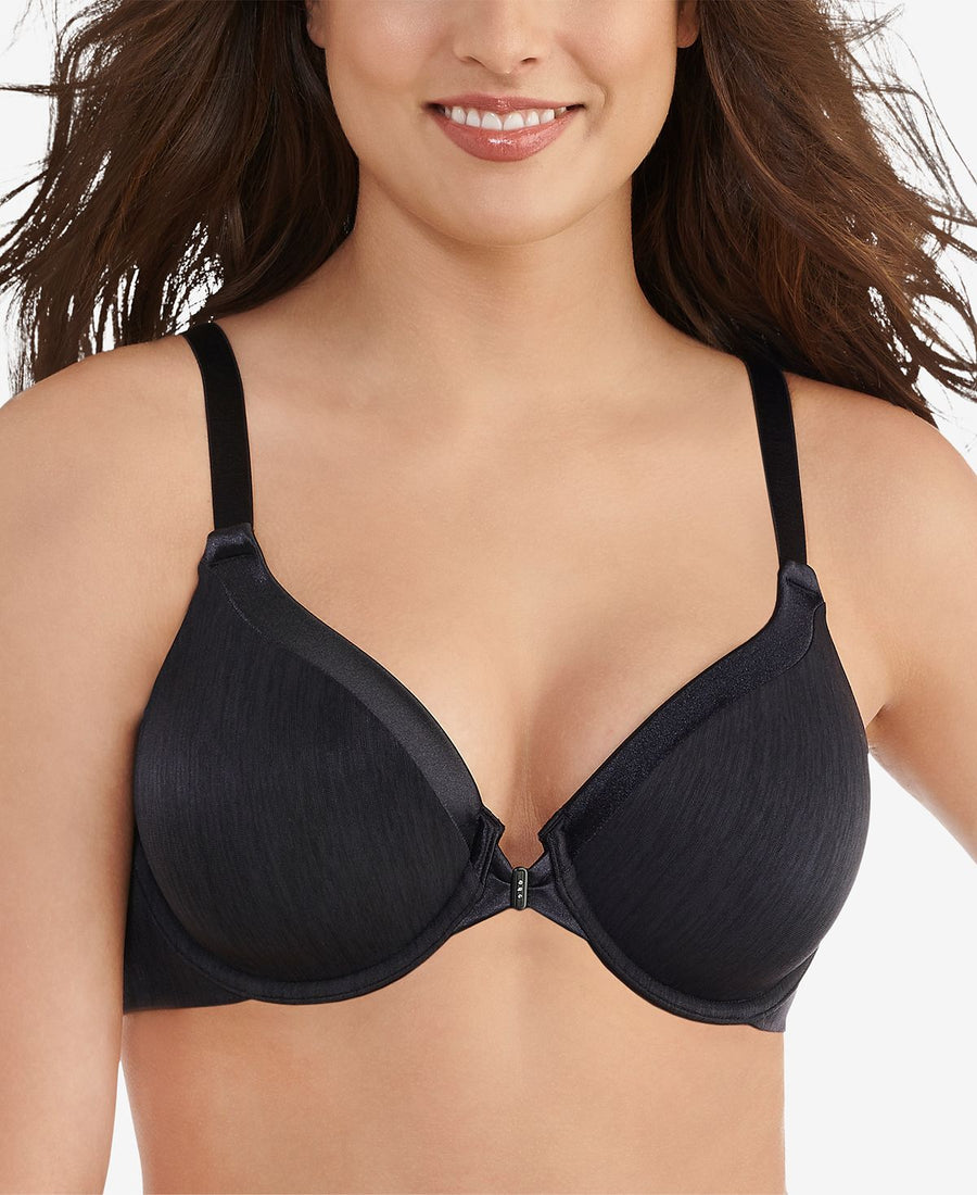 Vanity Fair Illumination Front Close Full Coverage Underwire Bra 75339 Midnight Black