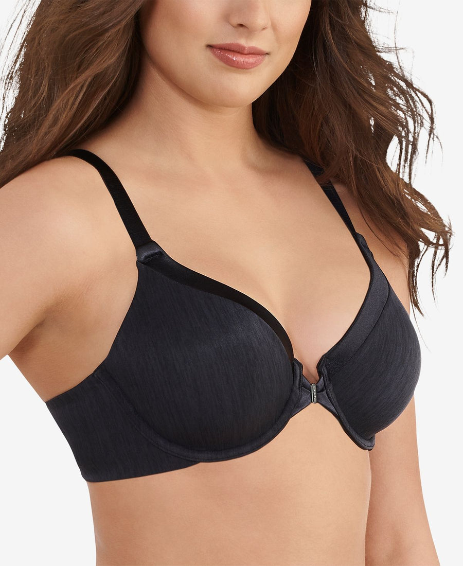Vanity Fair Illumination Front Close Full Coverage Underwire Bra 75339 Midnight Black