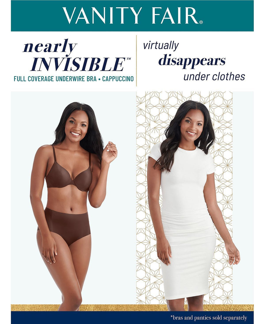 Vanity Fair Nearly Invisible Full Coverage Underwire Bra 75201 In The Buff