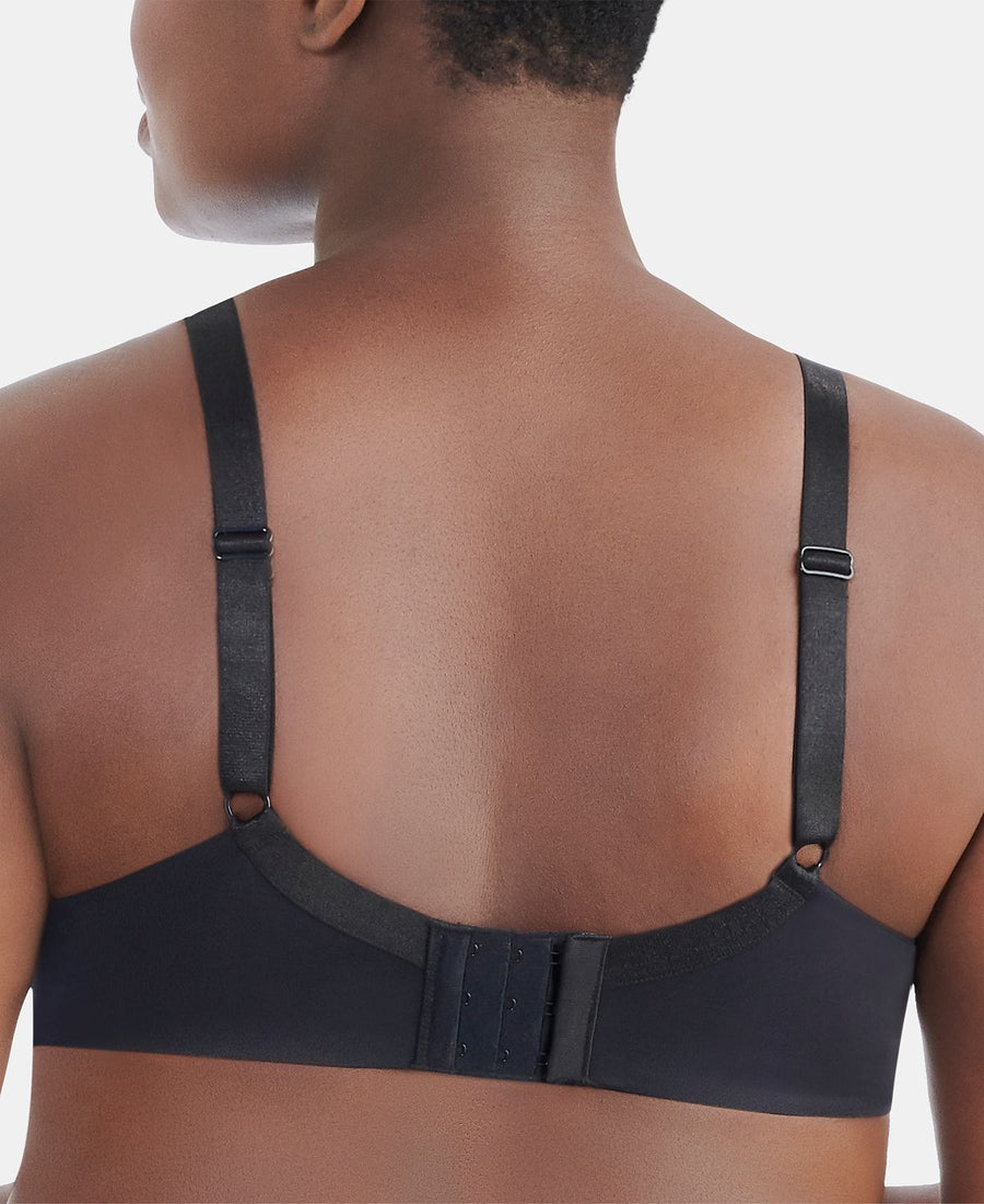 Vanity Fair Nearly Invisible Full Figure Underwire Bra 76207 Midnight Black