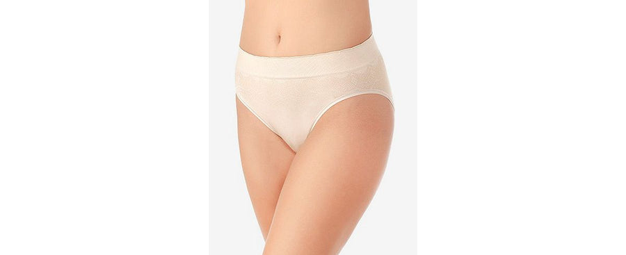 Vanity Fair No Pinch No Show High-cut 13171 Damask Neutral Lace