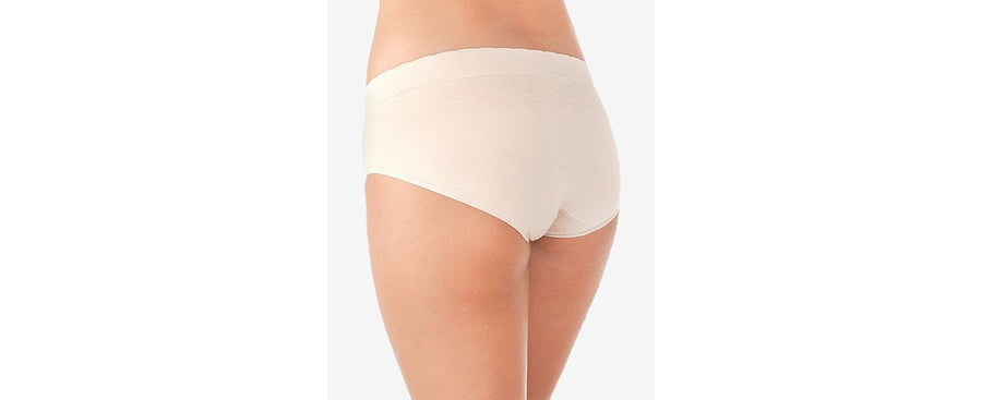 Vanity Fair No Show Seamless Hipster 18170 Damask Neutral Lace
