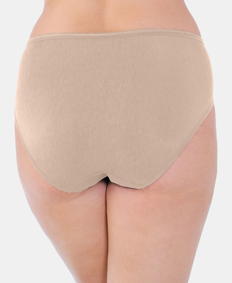 Vanity Fair Wo Illuminationplus High-cut Satin-trim Brief Underwear 13810 Rose Beige