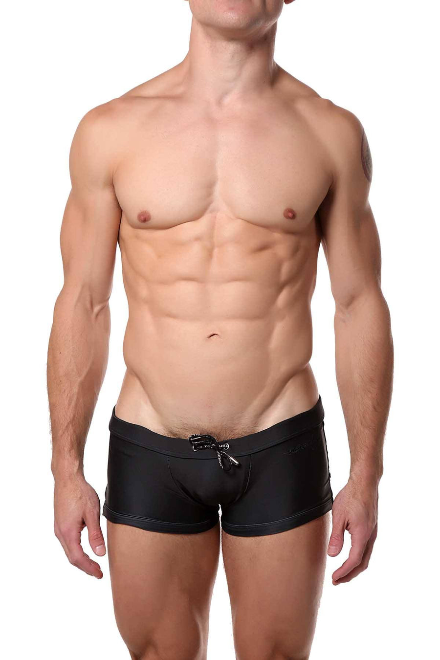 Vanwolff Purple/Black Seahorse Prey Swim Trunk