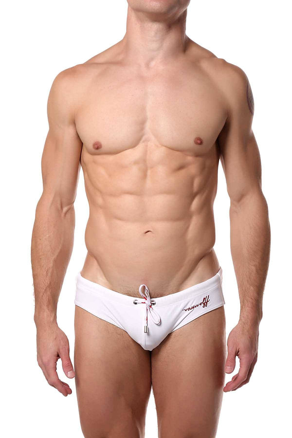 Vanwolff White Everett Essentials Swim Brief