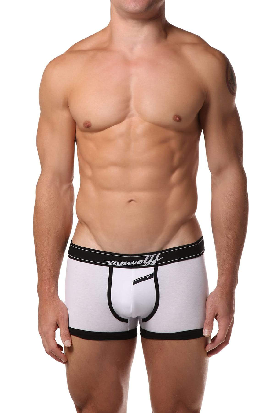 Vanwolff White Mackenzie Contrast Boxer Trunk