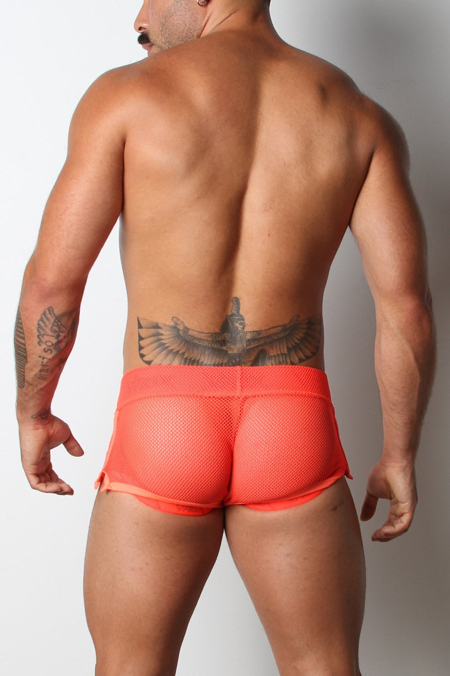 Vaux Orange VX1 Mesh Jock Short
