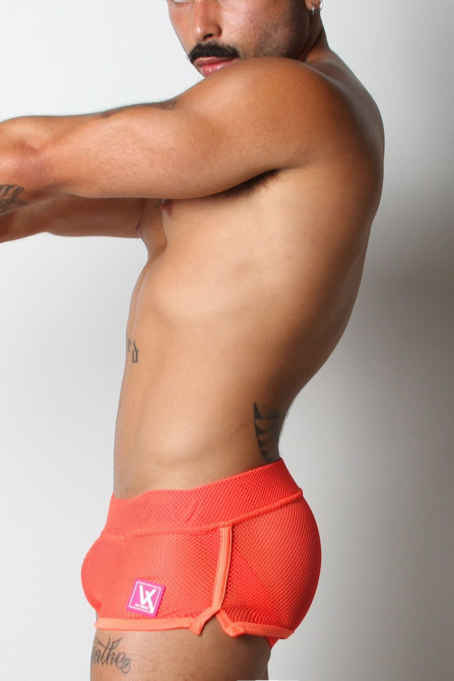 Vaux Orange VX1 Mesh Jock Short
