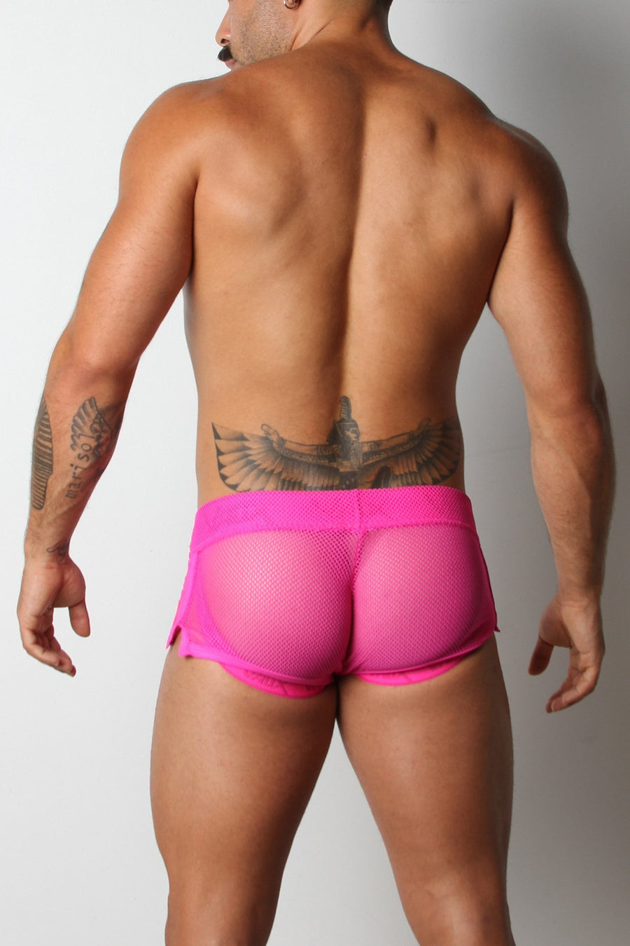 Vaux Pink VX1 Mesh Jock Short