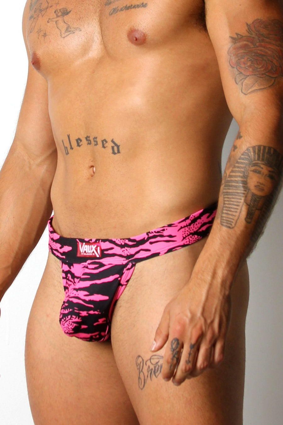 Vaux Pink Zebra VX4 Thong