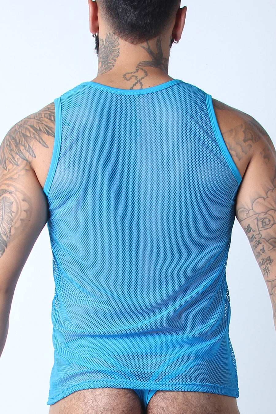 Vaux Turquoise VX1 Mesh Tank Top