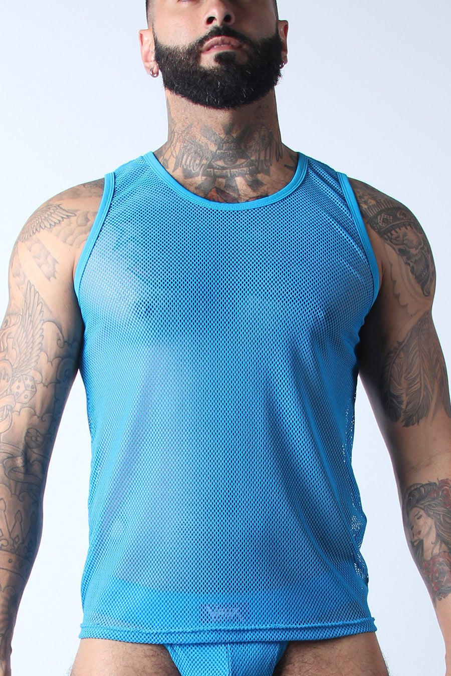 Vaux Turquoise VX1 Mesh Tank Top