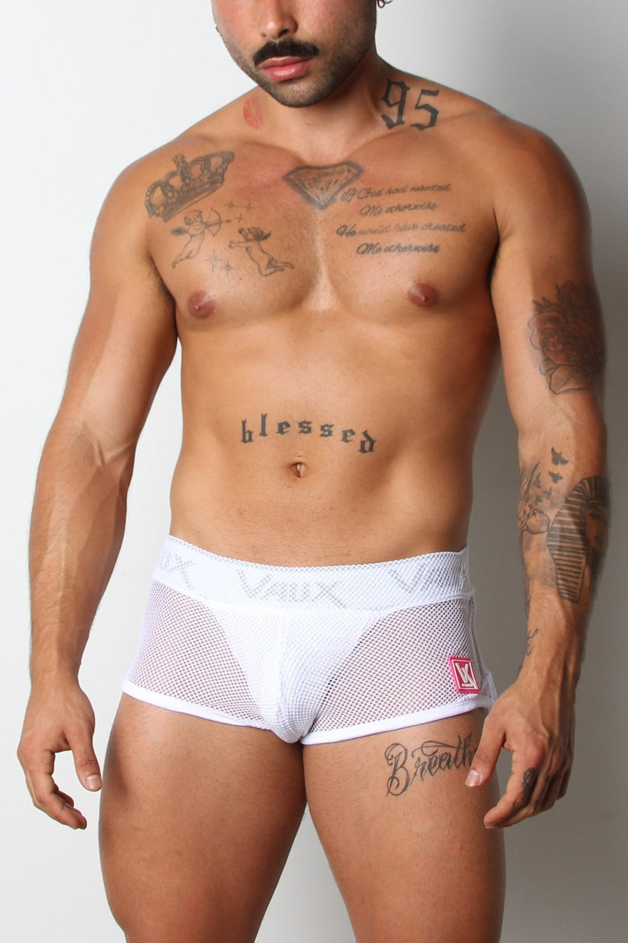 Vaux White VX1 Mesh Jock Short