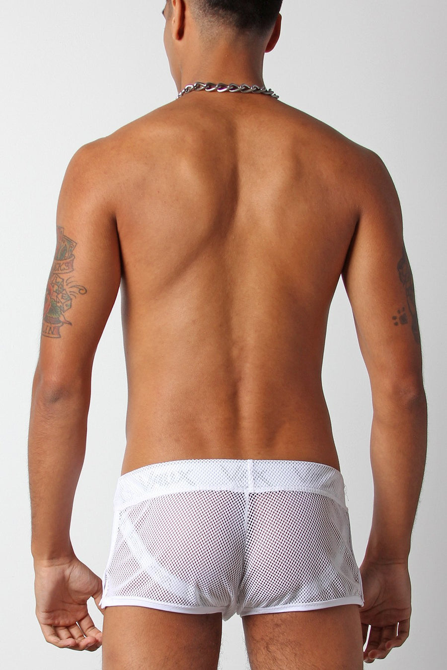 Vaux White VX1 Mesh Jock Short