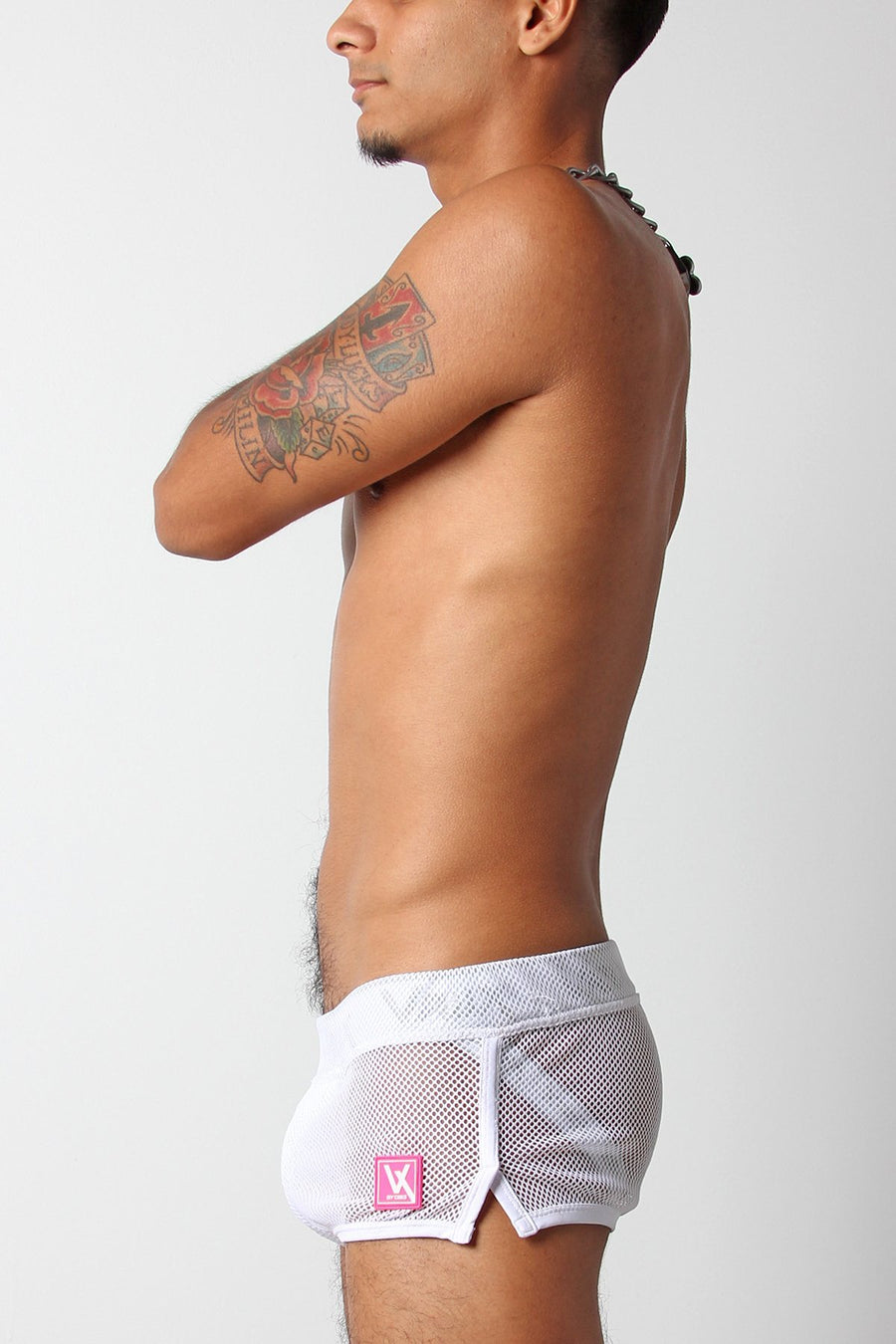 Vaux White VX1 Mesh Jock Short