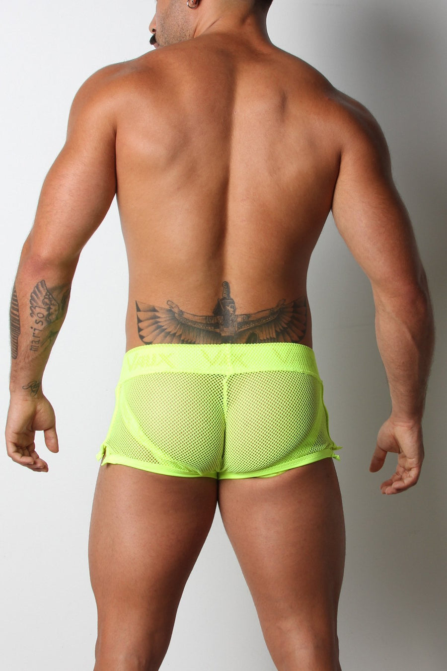 Vaux Yellow VX1 Mesh Jock Short
