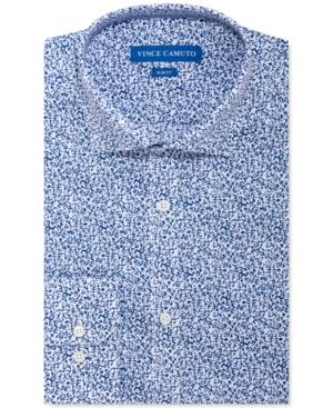 Vince Camuto Men's Slim-Fit Performance Stretch Floral-Print Dress Shirt