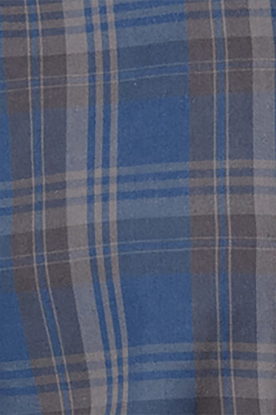 Volcom Blue Smoke Strayer Plaid Flannel Shirt