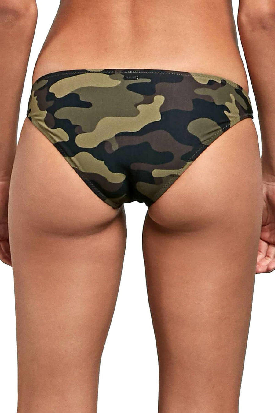 Volcom Dark Camo Can't Sea Me Full Hipster Bikini Bottom