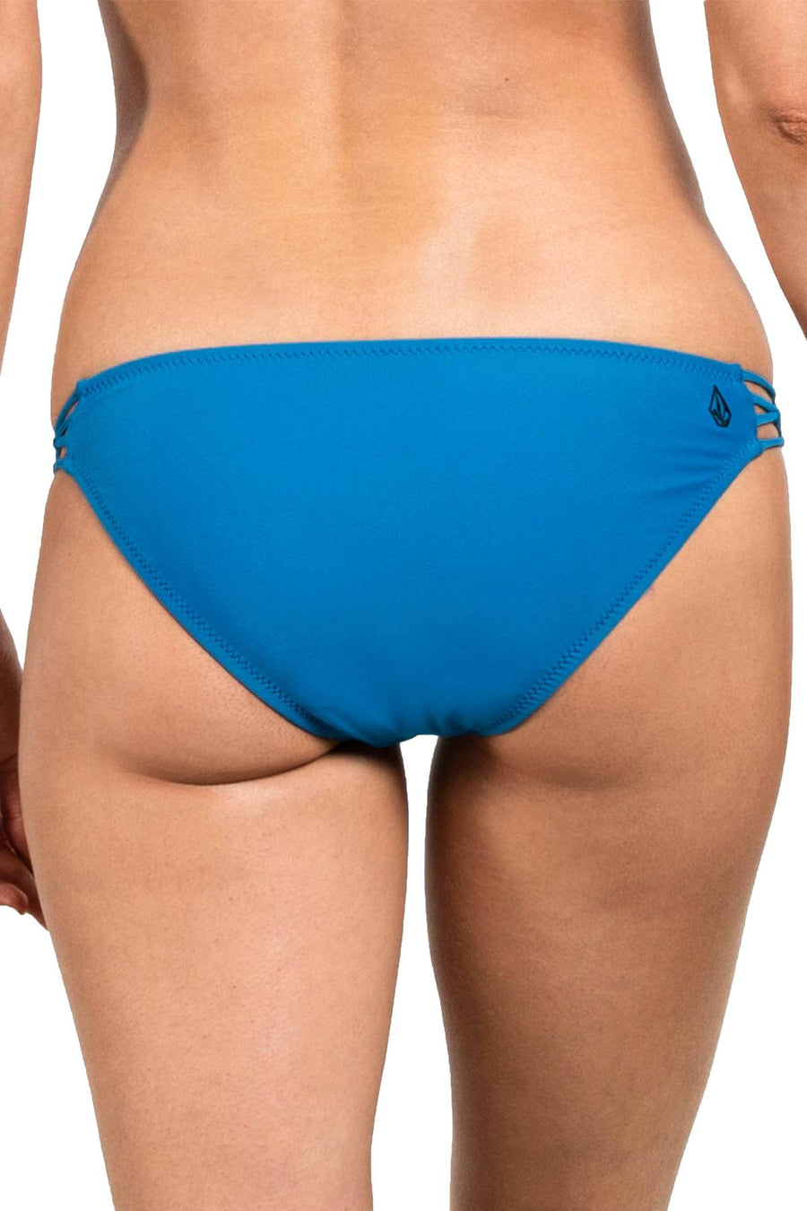 Volcom Ocean Blue Simply Solid Macrame Bikini Bottom