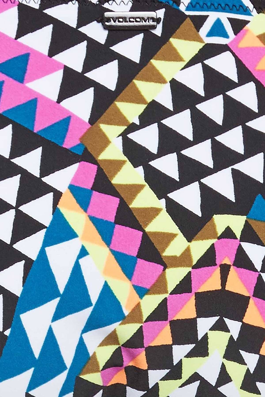 Volcom White/Multi Reversible Spot-On Bikini Bottom