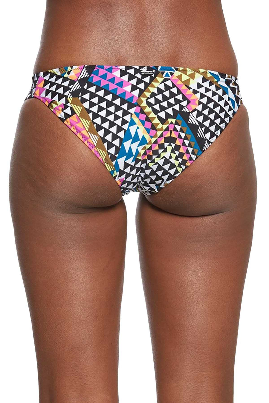 Volcom White/Multi Reversible Spot-On Bikini Bottom