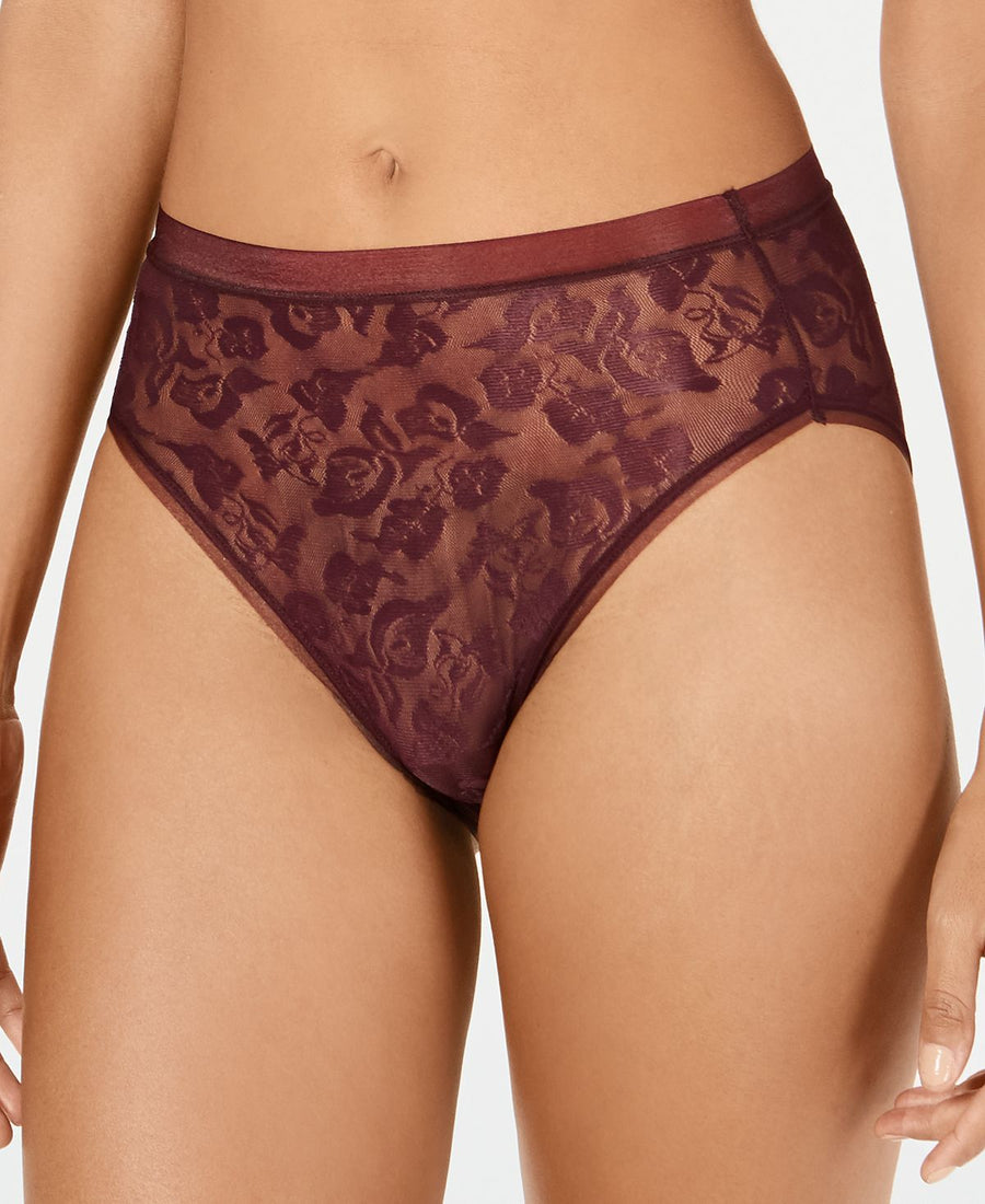 Wacoal Awareness Lace High-cut Brief Underwear 871101 Wine Tasting