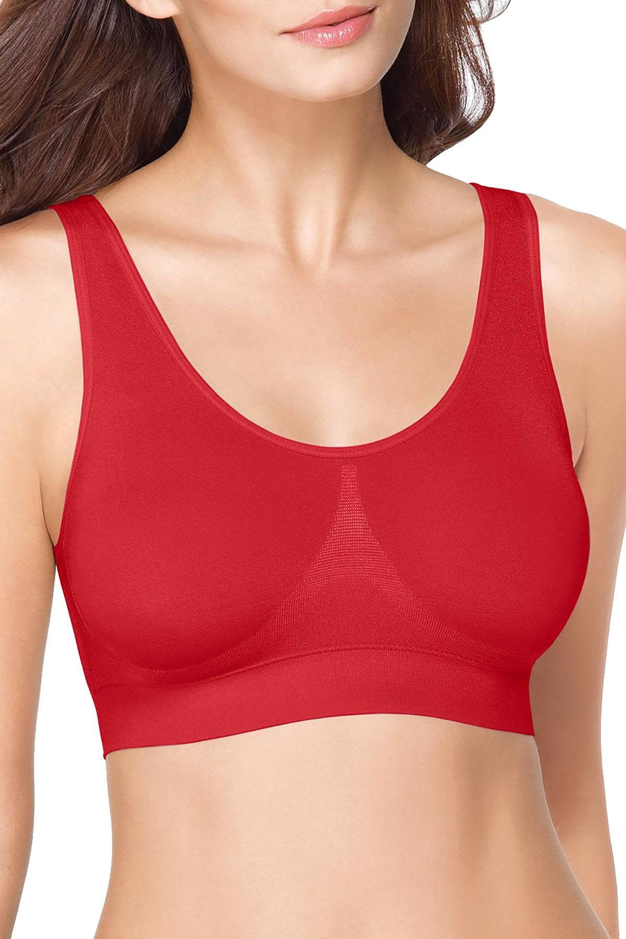 Wacoal B.smooth Wireless Padded Bralette in Rio Red