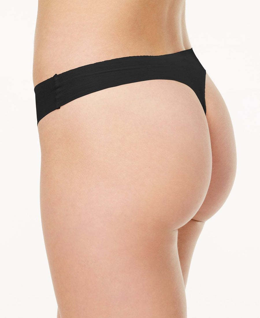 Wacoal Beyond Naked Ribbed Clean-cut Thong 879259 Black